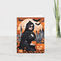 Customisable Witchy Vibes Folding Card