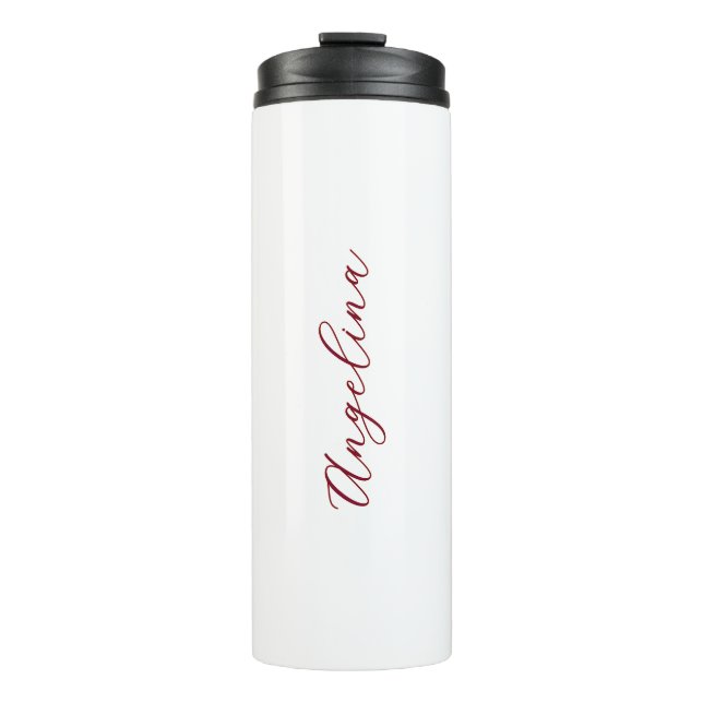 Customisable with your name or unique message  thermal tumbler (Front)