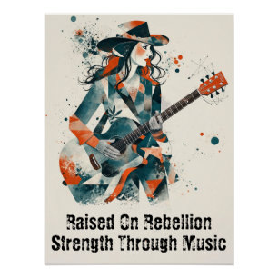 Customisable Women Abstract Art Inspirational  Poster