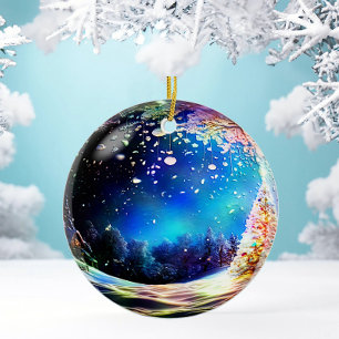 Customisable Woodland Christmas Ornament