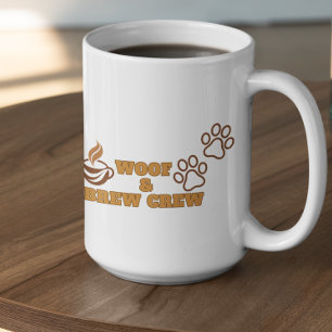 Customisable Woof and Brew Crew Coffee Mug