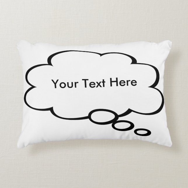 Customisable Word Bubble Pillow (Front)