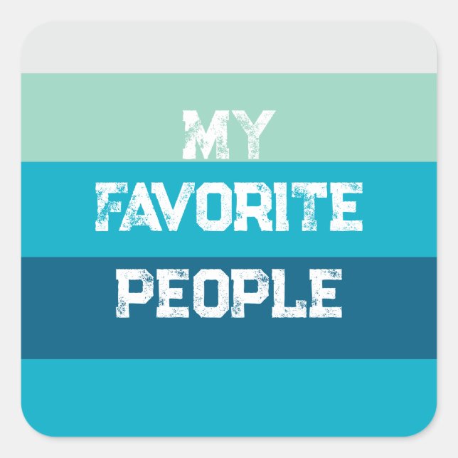 Customisable Words Square Sticker (Front)