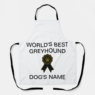 Customisable World's Best Greyhound Design  Apron