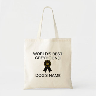 Customisable World's Best Greyhound Design  Tote Bag