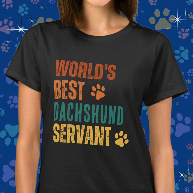 Customisable World's Best {Your Dog Breed} Servant T-Shirt (Personalize with your dog's breed. Available in multiple apparel styles, sizes and colors.)