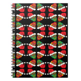 Customisable Xmas Sugar Skulls Notebook