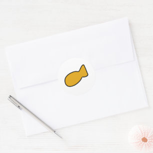 Customisable Yellow Fish Sticker