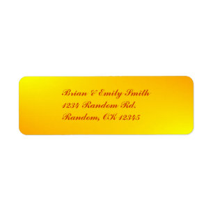 Customisable yellow splash professional labels