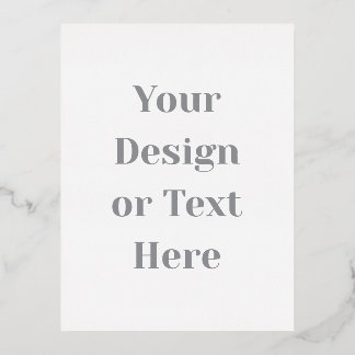 Customisable Your Design or Text Here Personalised Foil Holiday Postcard