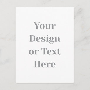 Customisable Your Design or Text Here Personalised Invitation Postcard