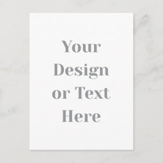 Customisable Your Design or Text Here Personalised Invitation Postcard