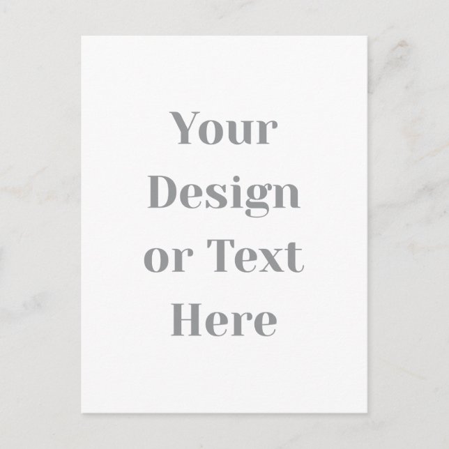 Customisable Your Design or Text Here Personalised Postcard (Front)