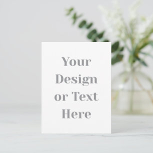 Customisable Your Design or Text Here Personalised Postcard