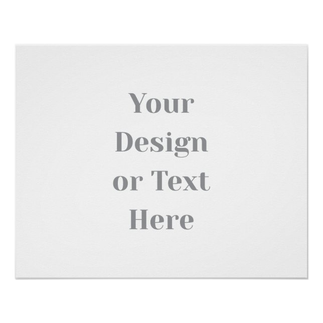 Customisable Your Design or Text Here Personalised Poster (Front)