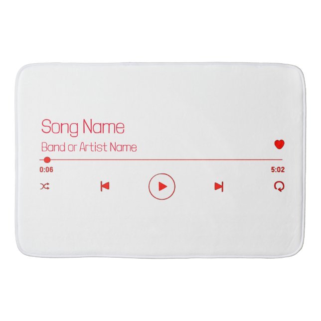 Customisable Your Favourite Music Bath Mat (Front)