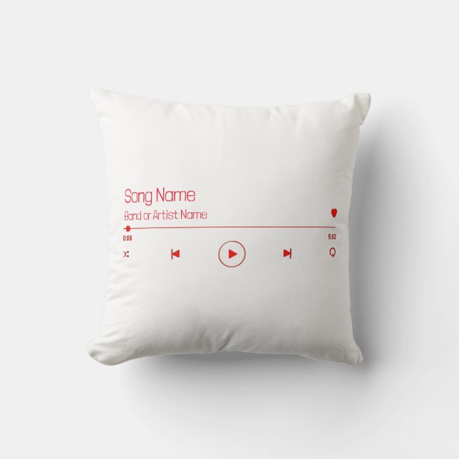 Customisable Your Favourite Music Cushion (Front)