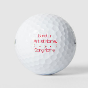 Customisable Your Favourite Music Golf Balls