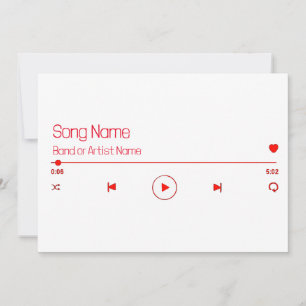 Customisable Your Favourite Music Invitation