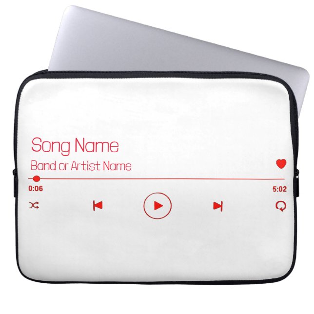 Customisable Your Favourite Music Laptop Sleeve (Front)