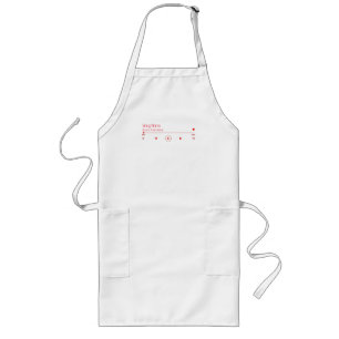 Customisable Your Favourite Music Long Apron
