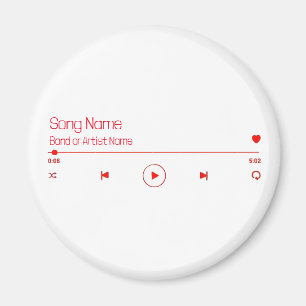 Customisable Your Favourite Music Magnet