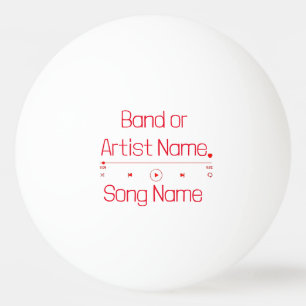 Customisable Your Favourite Music Ping Pong Ball
