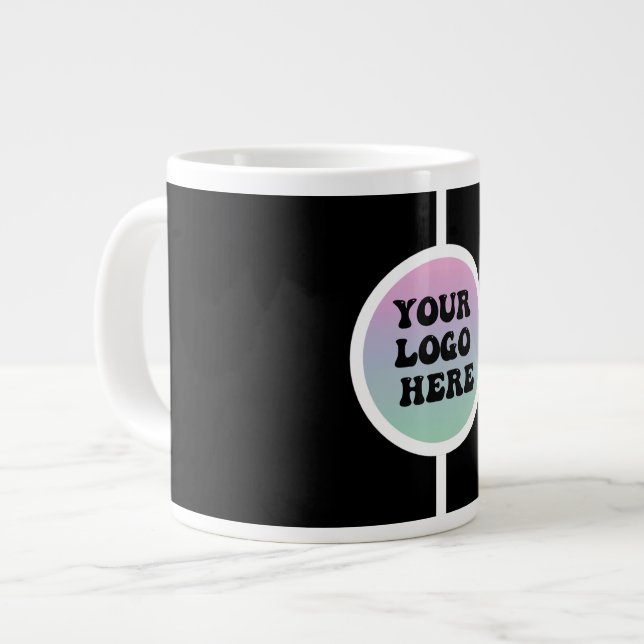 Customisable Your Logo Here branding  Large Coffee Mug (Front Left)