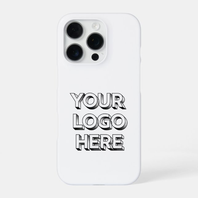 Customisable Your Logo Here iPhone 16 Pro Case (Back)