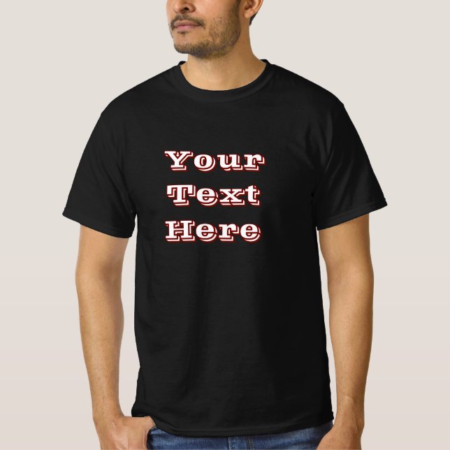 Customisable "Your Logo Here" Minimalist Shield  T-Shirt (Front)