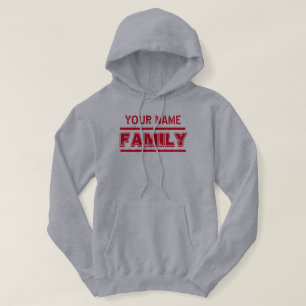 Customisable YOUR NAME Family Hoodie