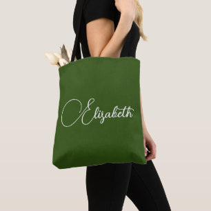 Customisable Your Own Name Typography Template Tote Bag