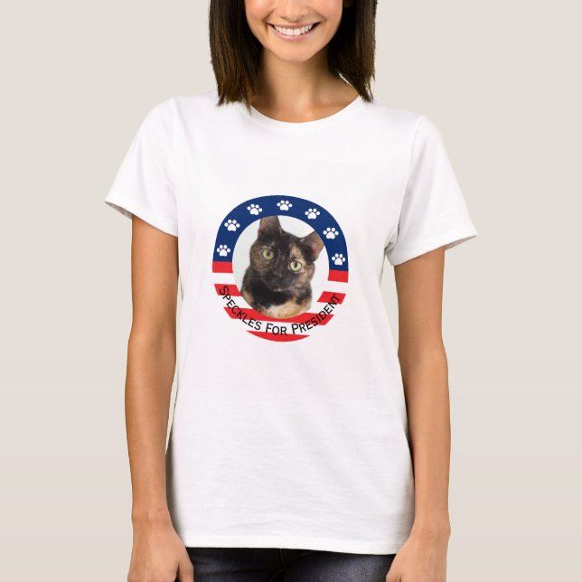 Customisable Your Pet For President T-Shirt (Front)