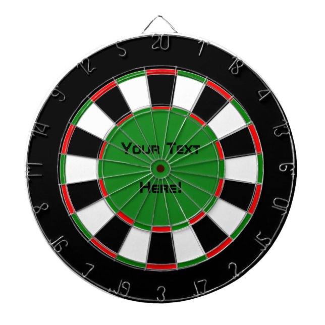 Customisable Your Text Here Traditional Dart Board (Front)