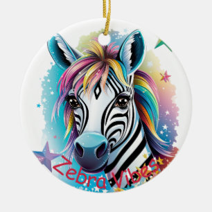 Customisable Zebra Ceramic Ornament Home Decor