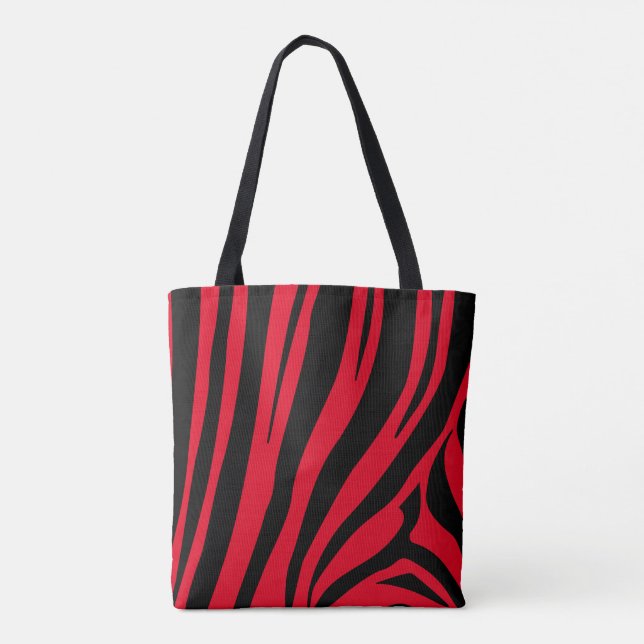 Customisable zebra print tote bag (Back)