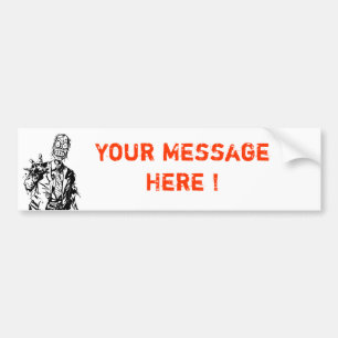 Customisable Zombie Bumper Sticker