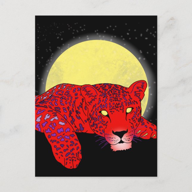 Customisable Zombie Leopard  Card (Front)
