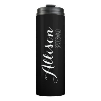 Customisation B&W Bridesmaid Tumblr Thermal Tumbler