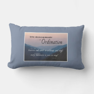 Customise, 5th Anniversary Ordination Lumbar Cushion