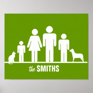 Customise a Family of Four Poster