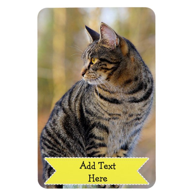 Customise a Family Pet Photo Magnet Add Text (Vertical)