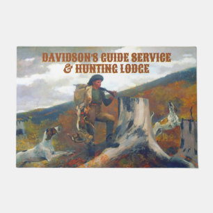 Customise A Huntsman With Deer and Dogs Hunting  Doormat