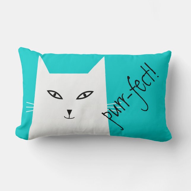 Customise-able! You can change bkg colour and text Lumbar Cushion (Front)