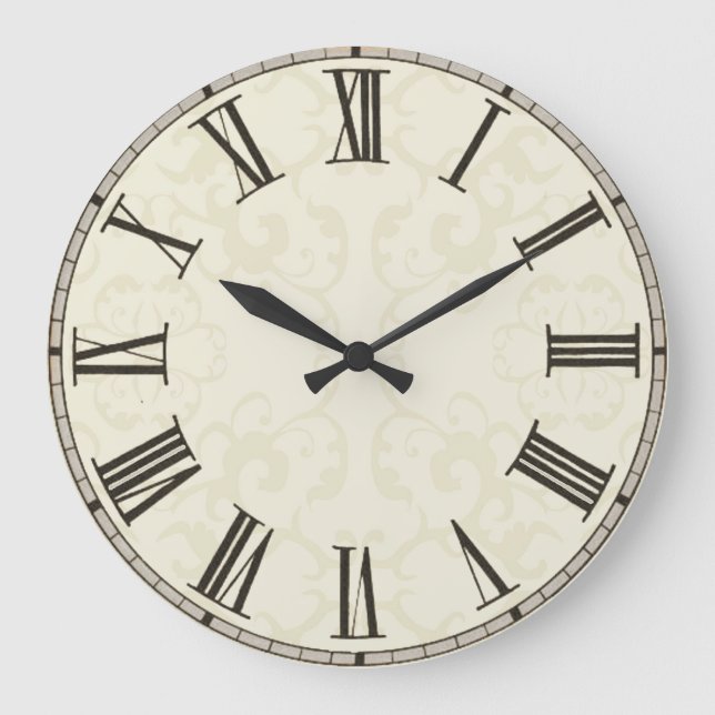 Customise, add images, text to vintage style clock (Front)