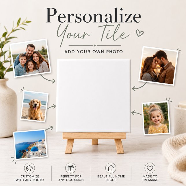 Customise Add Name Photo or Artwork Ceramic Tile (Customize Add Name Photo or Artwork Ceramic Tile)