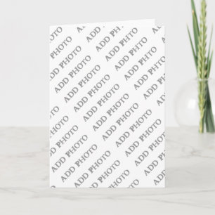 Customise Add Name Photo or Artwork Note Card