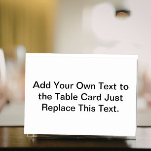 Customise Add Name Photo or Artwork Table Number