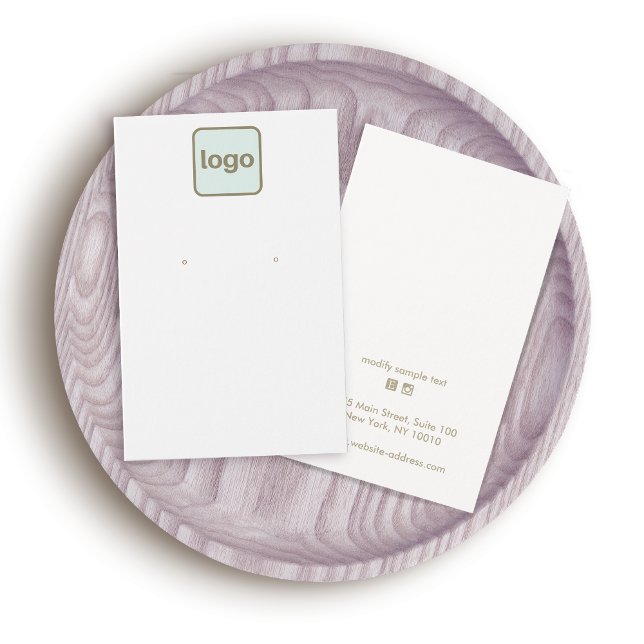 Customise  Add Your Logo Earring Display  (Creator Uploaded)