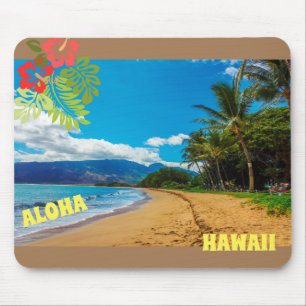 Customise Aloha Hawaii Tropical Mouse Pad